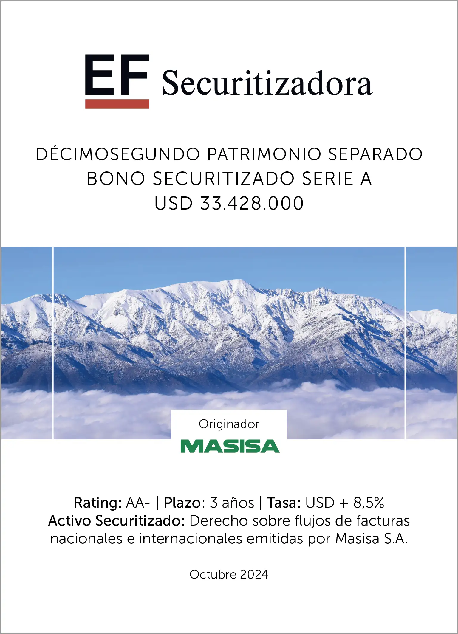 Masisa — Securitized bond No. 12